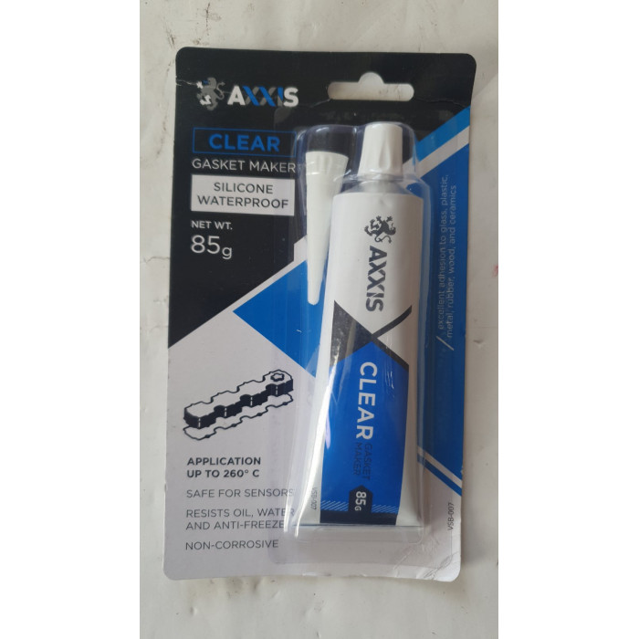 Герметик прокладок CLEAR прозорий (до +260 °С) 85гр (AXXIS)