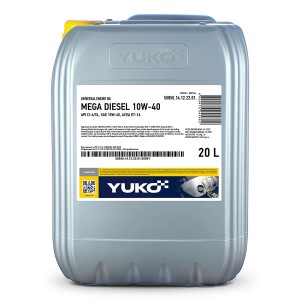 Олива моторна MEGA DIESEL 10W-40 API CI-4/SL, ACEA E7-16 (20л.) (YUKOIL)