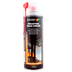Мастило для ланцюгів Motip Industrial Chain Grease промислового використання (до +200 °С) в аерозолі (500мл) Мастило для ланцюгів Motip Industrial Chain Grease промислового використання (до +200 °С) в аерозолі (500мл)
