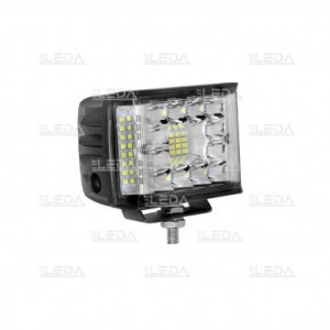 Фара рабочая, LED 12W (светодиод OSRAM) (12/24В) прямоугольная (гибридный луч)