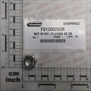 Гайка М12х1.75 ZN (6.8) (вир-во Gaspardo)