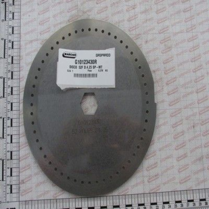 Диск аппарата высевающего (d=4.25 мм 52 отв.)(G22230288)(Соя) (пр-во Gaspardo)