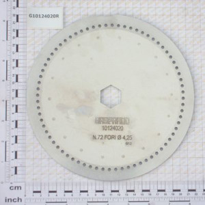 Диск апарату висіваючого (d=4.25 мм 72 отв.)(Соя) (вир-во Gaspardo)