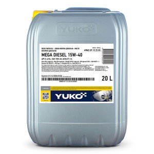 Олива моторна MEGA DIESEL 15W-40 API CI-4/SL, ACEA E7 (20л.) мінерал. (YUKOIL)