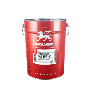 Олива моторна WOLVER TURBO POWER 15W-40 API CF-4, ACEA  A2 (20л.) жерсть