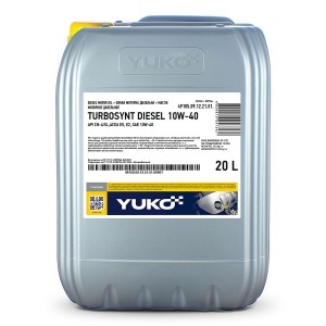 Олива моторна TURBOSYNT DIESEL 10W-40 API CH-4/SL, ACEA E2, E5 (20л.) (YUKOIL)